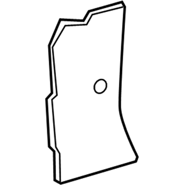 5096708AA Mopar Fender To Hinge Pillar Silencer Illustration 1 of 1