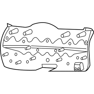 1AZ48XDVAG Mopar Liftgate Trim Panel Illustration 1 of 1