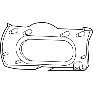 1AZ48DK2AG Mopar Liftgate Trim Panel Illustration 1 of 1
