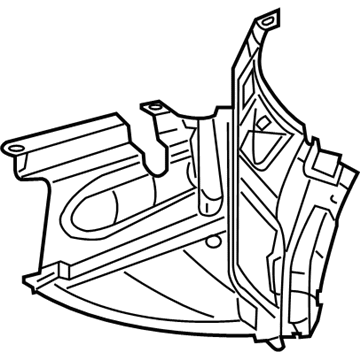 5097997AA Mopar Splash Shield Illustration 1 of 1