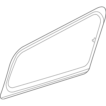 Mopar 5065638AF Quarter Window Glass 5065638AF Mopar Quarter Window Glass Illustration 1 of 1