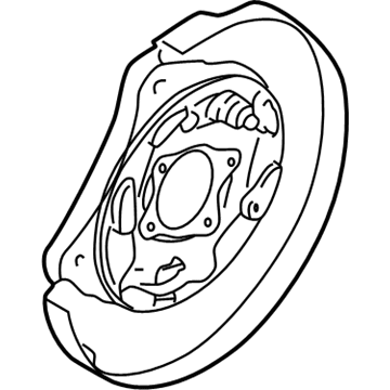 MB950207 Mopar Brake Backing Illustration 1 of 1