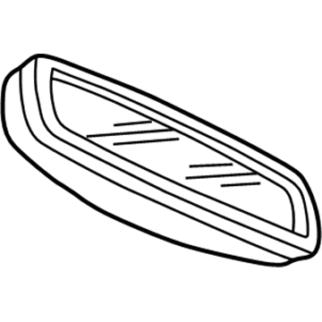 2001 Dodge Ram 2500 Car Mirror - 55076402AB