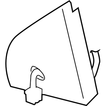 Mopar 5054109AB ISOLATOR-Mirror Flag 5054109AB Mopar ISOLATOR-Mirror Flag Illustration 1 of 1