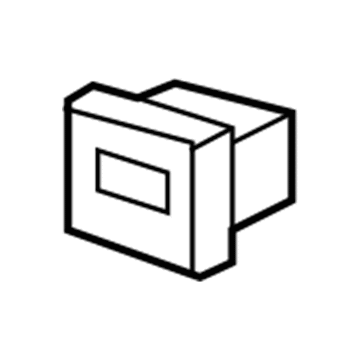 6501773 Mopar Plastic Snap-in Nut Illustration 1 of 1