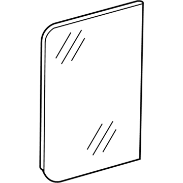 Mopar 5134001AA Sliding Door Glass 5134001AA Mopar Sliding Door Glass Illustration 1 of 1