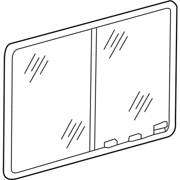 5123834AA Mopar Sliding Door Glass Illustration 1 of 1