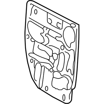 55276171AF Mopar Rear Door Shield Illustration 1 of 1