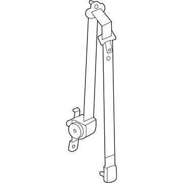 ZV711X9AE Mopar Rear Seat Belt Illustration 1 of 1