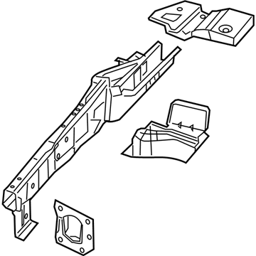 5109239AM Mopar Rail-Front Left Illustration 1 of 1