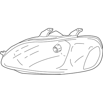 MN142067 Mopar Headlamp Housing Illustration 1 of 1