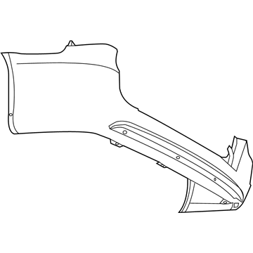 Mopar 68125725AC Rear Fascia 68125725AC Mopar Rear Fascia Illustration 1 of 1