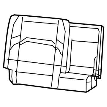 Mopar 7JN36TX7AB Rear Seat Back Cover 7JN36TX7AB Mopar Rear Seat Back Cover Illustration 1 of 1