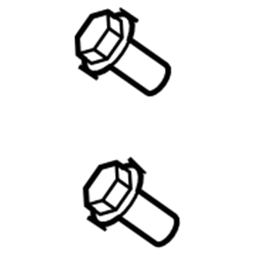 6509040AA Mopar Hexagon Flange Head Bolt Illustration 1 of 1