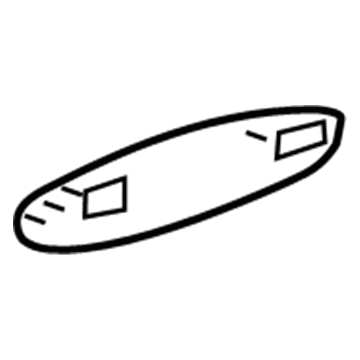 UP86BB8AB Mopar Outside Door Handle Cover Illustration 1 of 1