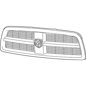 5SW231X8AA Mopar Radiator Grille Illustration 1 of 1