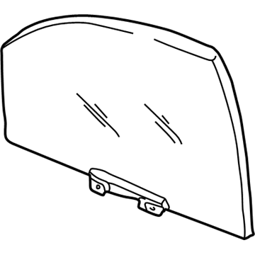 55360998AA Mopar Front Door Glass Illustration 1 of 1