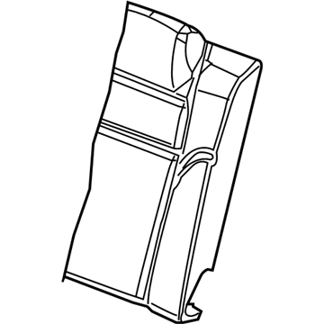 5XH92LR5AA Mopar Rear Seat Back Cover Right Illustration 1 of 1