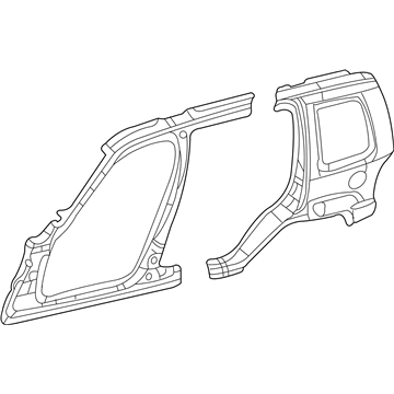 55176962AG Mopar Body Side Panel Illustration 1 of 1