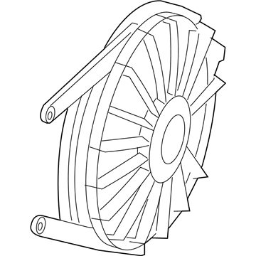2008 Jeep Wrangler Fan Blade - 55056642AD
