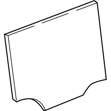 Mopar 68292956AC Rear Door Glass 68292956AC Mopar Rear Door Glass Illustration 1 of 1