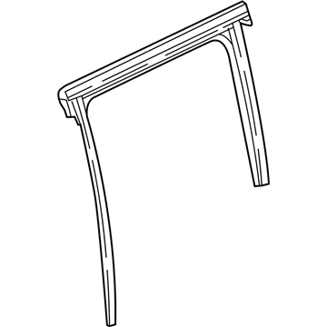 68242124AC Mopar Door Glass Weatherstrip Illustration 1 of 1