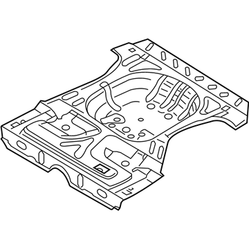 Mopar 5066462AB Floor Pan 5066462AB Mopar Floor Pan Illustration 1 of 1
