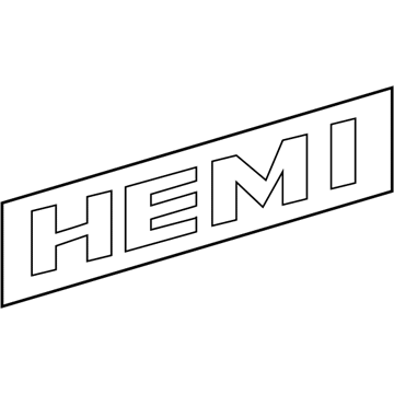 4806313AA Mopar Nameplate Illustration 1 of 1
