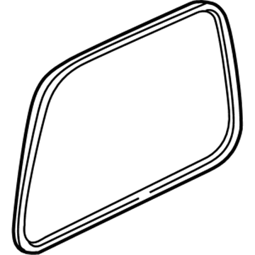 Mopar 55395175AA Molding-Quarter Window 55395175AA Mopar Molding-Quarter Window Illustration 1 of 1