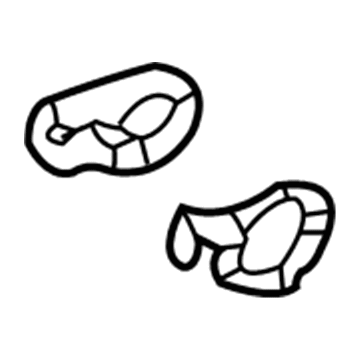 4860572AF Mopar Fuel Fill Door Fuel Illustration 1 of 1