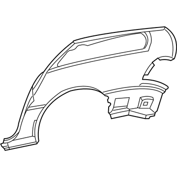 5018534AB Mopar Body Side Aperture Rear Panel Illustration 1 of 1