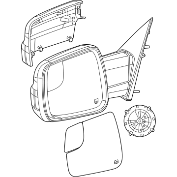 2025 Ram 1500 Car Mirror - 68569561AC