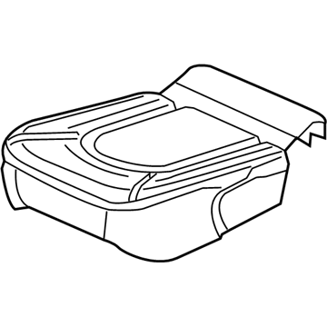 6EC77PQQAC Mopar Rear Quad Seat Cushion Cover Illustration 1 of 1