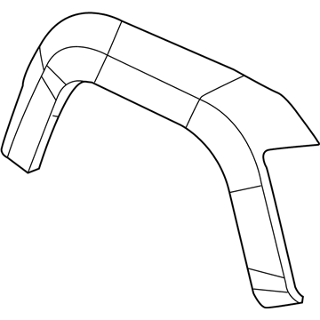 Mopar 1CK61TZZAG Fender Wheel Opening Flare 1CK61TZZAG Mopar Fender Wheel Opening Flare Illustration 1 of 1