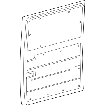 5104367AA Mopar Sliding Door Trim Panel Illustration 1 of 1