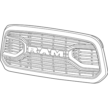 6MH51ZZZAA Mopar Radiator Grille Illustration 1 of 1