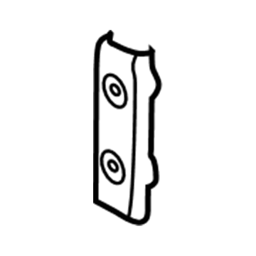 55362047AB Mopar Plate-Door STRIKER Illustration 1 of 1