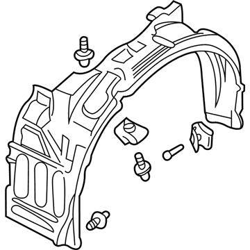 MN133264 Mopar Splash Shield Illustration 1 of 1