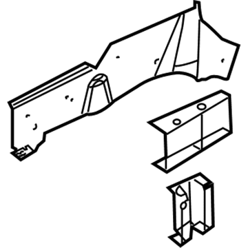 Mopar 4719543AB REINFMNT-Front Side Rail 4719543AB Mopar REINFMNT-Front Side Rail Illustration 1 of 1