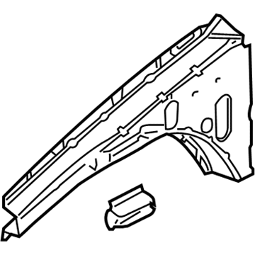 5054008AD Mopar Beam-Front Fender Shield Illustration 1 of 1