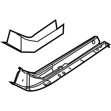 4719776AC Mopar Rail-Front Side Rail Rear Illustration 1 of 1