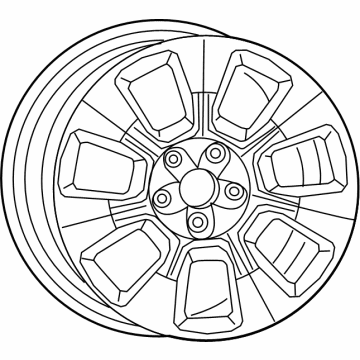 6BZ431STAA Mopar Aluminum Wheel Illustration 1 of 1