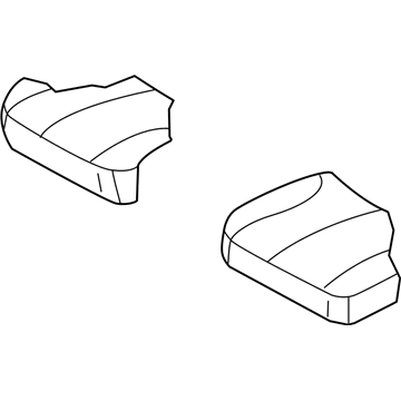 1FE791D5AA Mopar Front Seat Cushion Left Cushion Cover Illustration 1 of 1