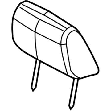Mopar 6PB02GT5AA HEADREST-Front 6PB02GT5AA Mopar HEADREST-Front Illustration 1 of 1