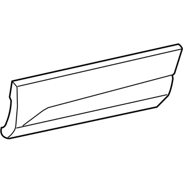 YX66TZZAA Mopar Front Door Applique Illustration 1 of 1