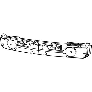 Mopar 55364673AF Front Bumper Beam 55364673AF Mopar Front Bumper Beam Illustration 1 of 1