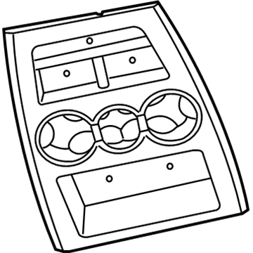 1BP54AAAAC Mopar Floor Console Bezel Illustration 1 of 1