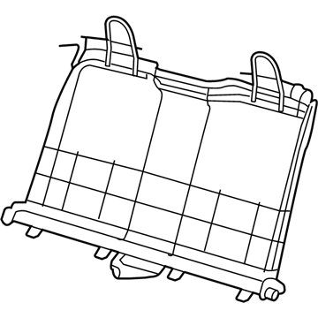 68024921AA Mopar Rear Seat Back Frame Illustration 1 of 1