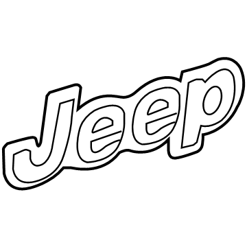68247415AA Mopar Nameplate Illustration 1 of 1