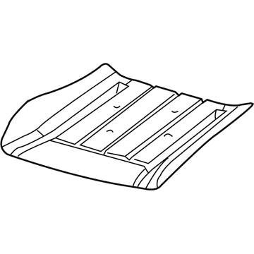 1EM261DDAA Mopar Front Seat Cushion Cover Illustration 1 of 1